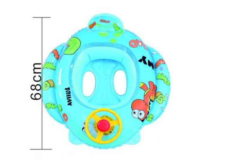 Baby Swimming Ring with Seat and Steering Wheel 68 Inflatable Ring