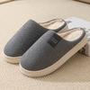 Men Winter Cotton Slippers Indoor Warm and Non-slip Slippers for Women Korean Version Couple Style Wrap Toe Home Cotton Slippers