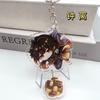 Genshin Impact Новый акриловый брелок для ключей Изысканный школьный рюкзак, подвесная часть вокруг Waltauna Xida Shenhe Ganyu Qiqi
