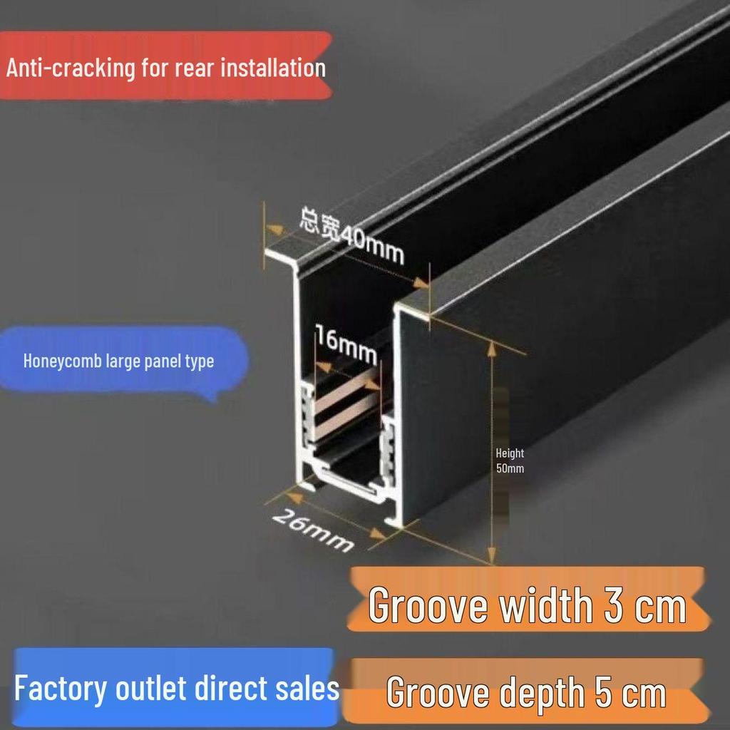 Rear-Mounted Anti-Cracking Magnetic Track Light for Living Room or Office