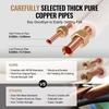 7620mm Mini Split Line Set, 9.5 & 15.9mm O.D Copper Pipes Tubing and Triple-Layer Insulation, for Mini Split Air Conditioning Refrigerant or Heating