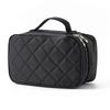 Small makeup bag, women's casual makeup bag, 2-layer travel makeup bag, daily use capacity