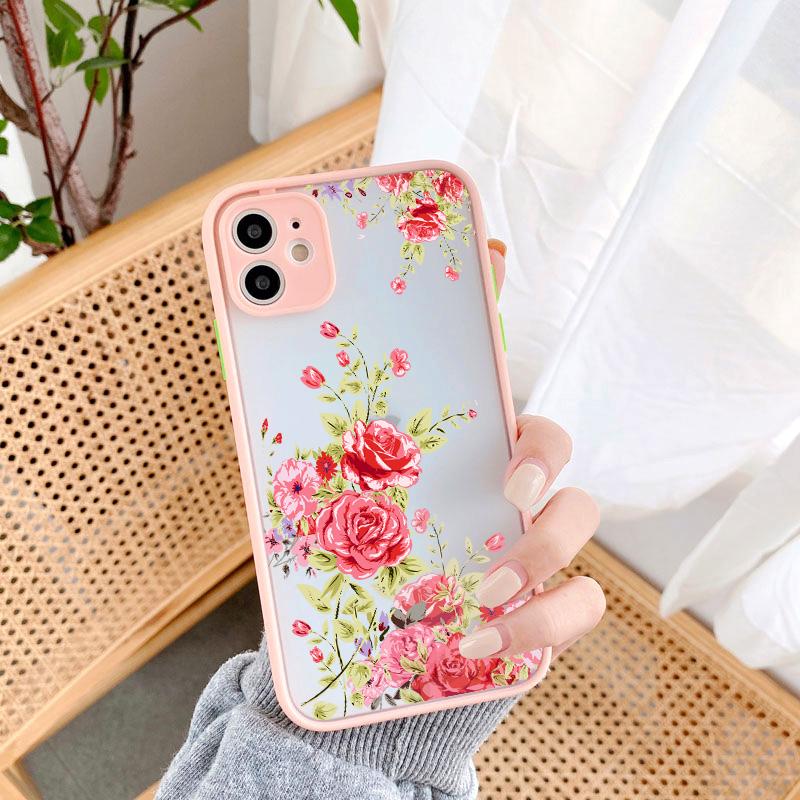 Ретро Чехол для телефона с цветами весеннего цветения Для iPhone 15 14 7 8 Plus SE2 15 14 12 11 13 Pro Max X XR XS Жесткий ударопрочный задний чехол