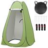 KOMCLUB Складная примерочная 1 дверь 3 окна Дизайн Палатка для переодевания Принятие душа Защита от УФ-излучения Водостойкая Легко установить Поставляется с сумкой для хранения Легко носить