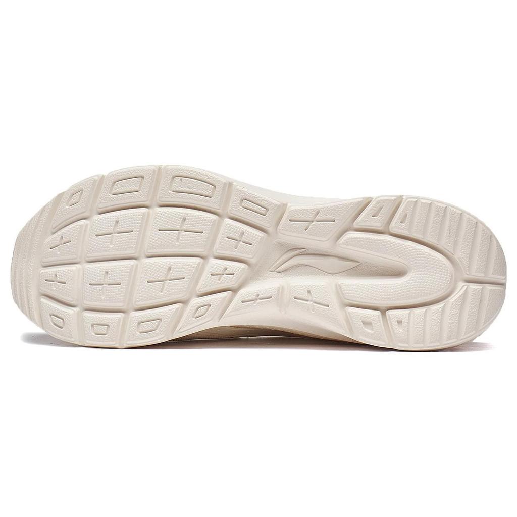 Li Ning Flow Cloud Durable Breathable Non-Slip Low-Top Sports Casual Shoes Women Sneakers White Orange AGLT030-4