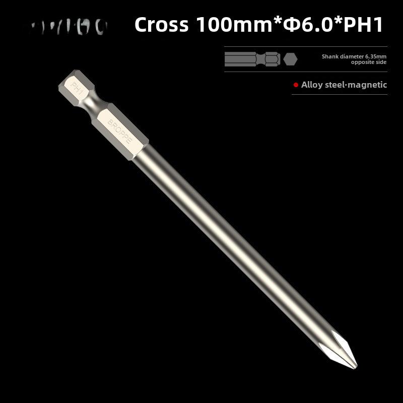 Магнитная крестовая отвертка BROPPE с электрической дрелью и пневматической насадкой