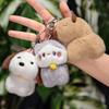 Capybara Plush Toy Pendant Capibara Plushie Keychain Bag Key Ring Cute Dog Cat Dolls Car Decoration Christmas Gift