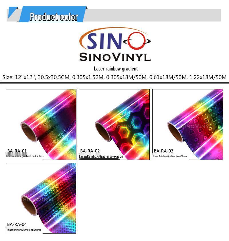 Xinlang Iridescent Laser Gradient DIY Decorative Car Sticker
