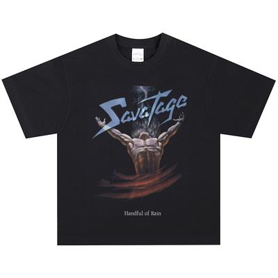 Футболка Savatage, Мягкая ткань, Повседневная
