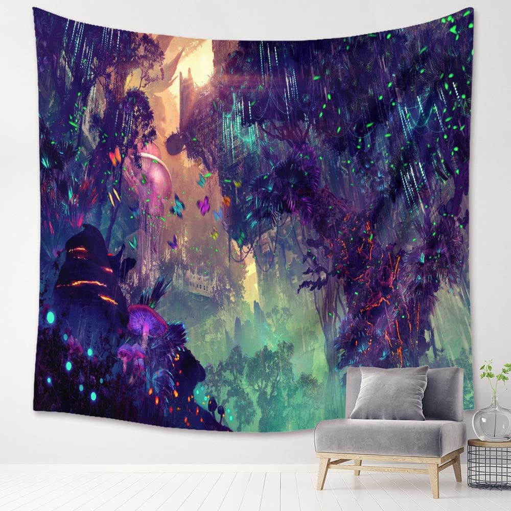 Fantasy Forest Pattern Tapestry Home Wall Decoration Tapestry Bedroom Living Room Tapestry