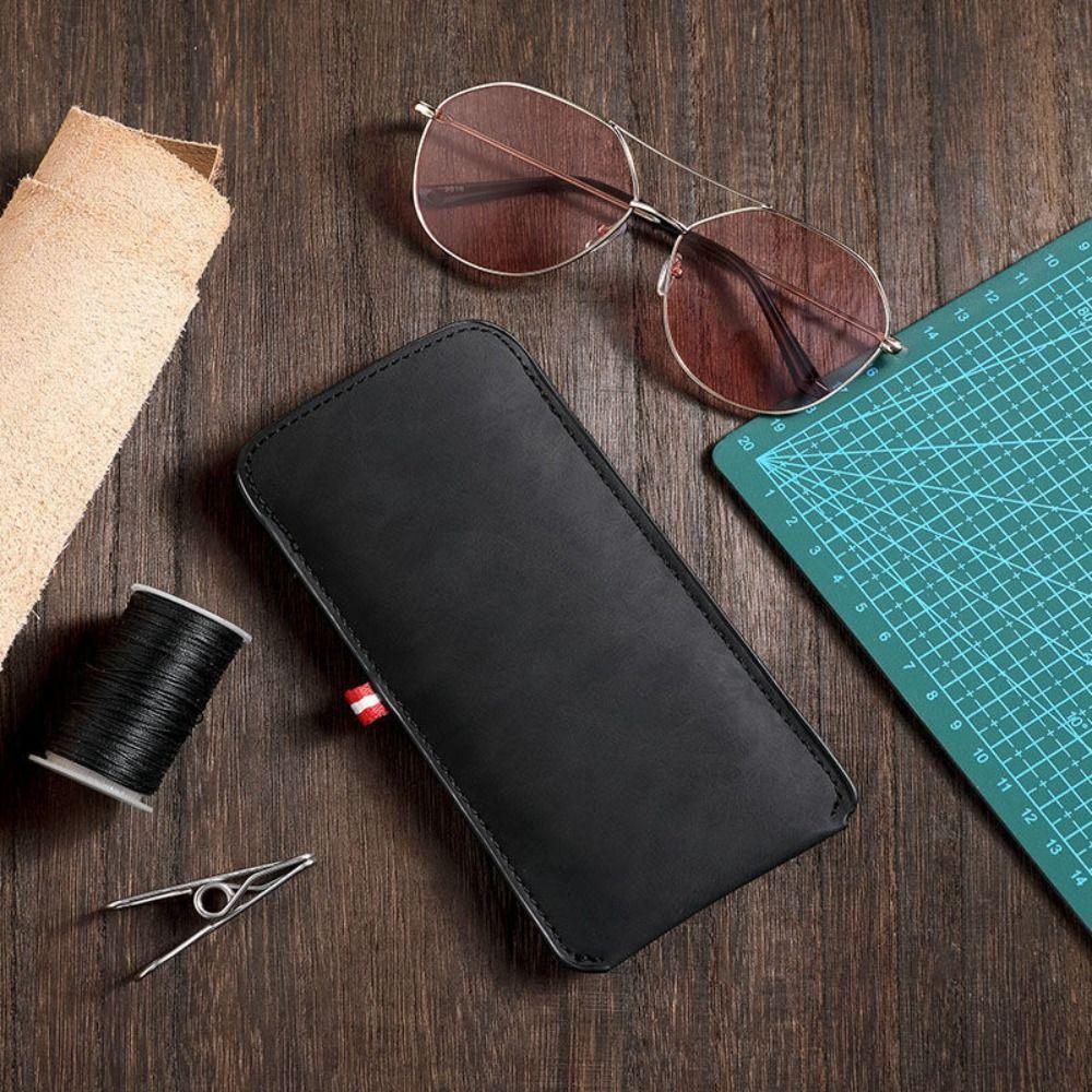 PU Leather Glasses Bag Rectangle Glasses Pouch Fashionable Glasses Cover  Home/Outdoor