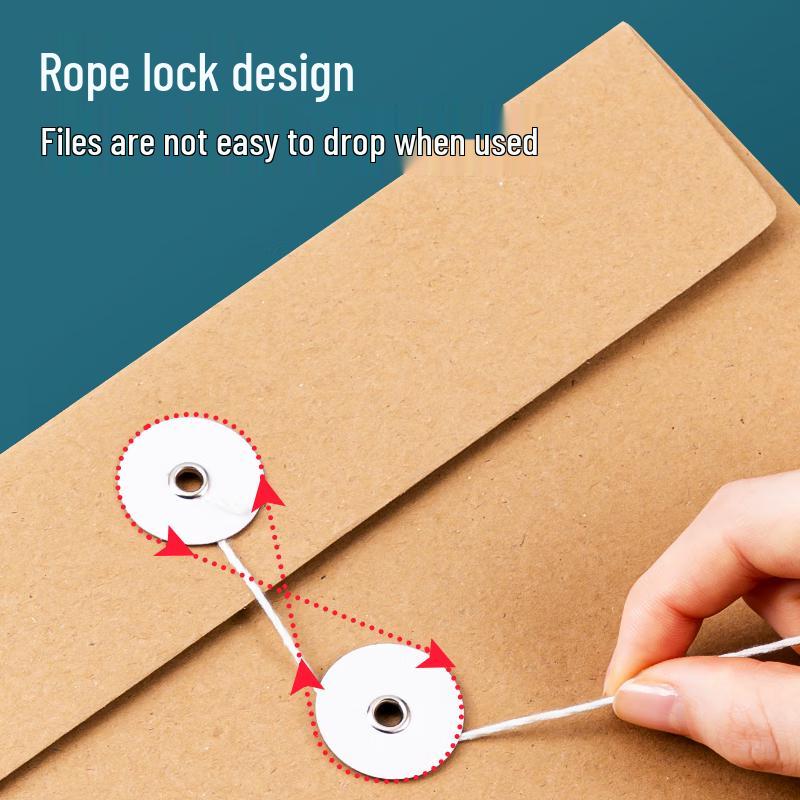 Deli A4 Kraft Paper Archive Folder