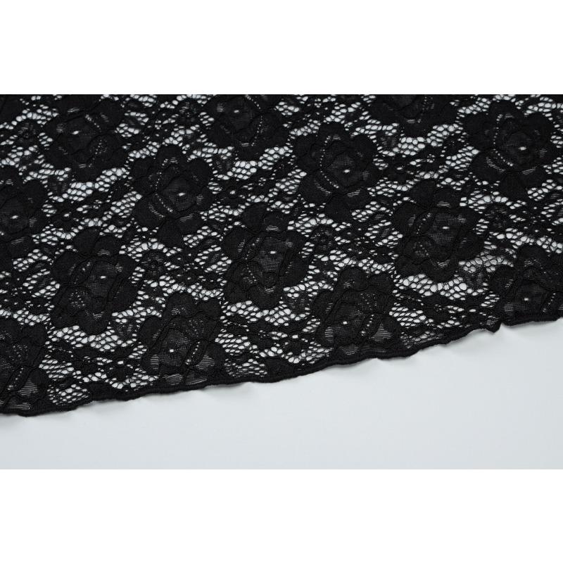 Женское модное сексуальное кружевное платье с глубоким вырезом и облегающей юбкой с бахромой и нерегулярными складками