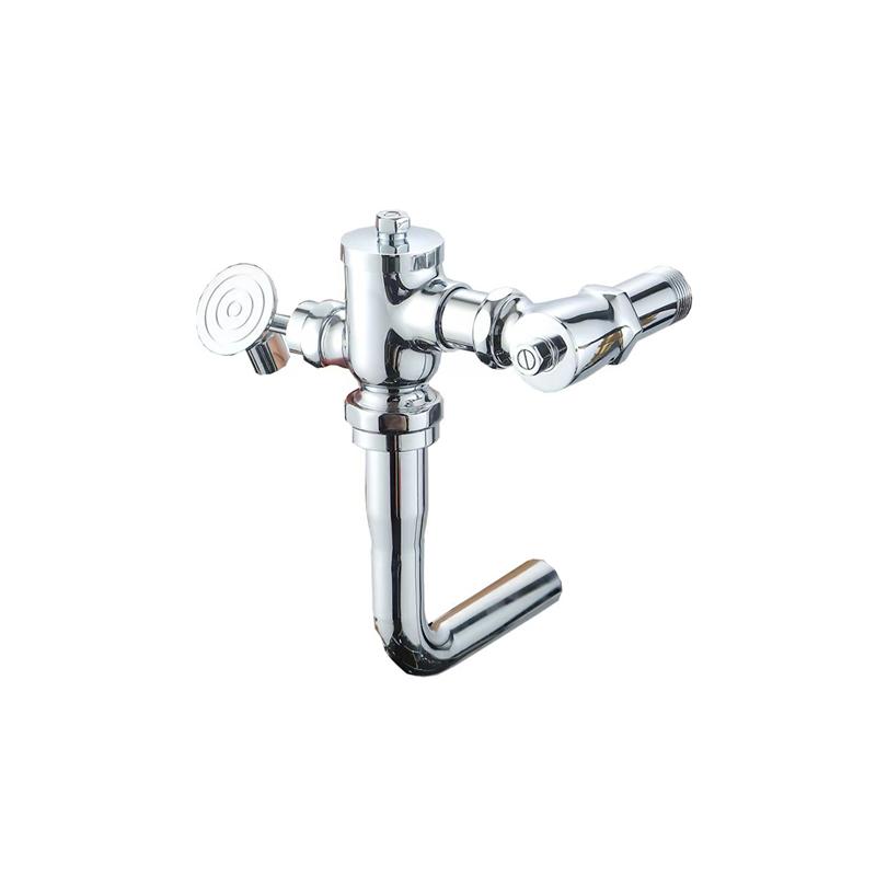High Quality Eco-Friendly Water Saving Automatic Toilet Flush Valve Brass Pedal Type Wall-Mounted Hotel Use Professionally