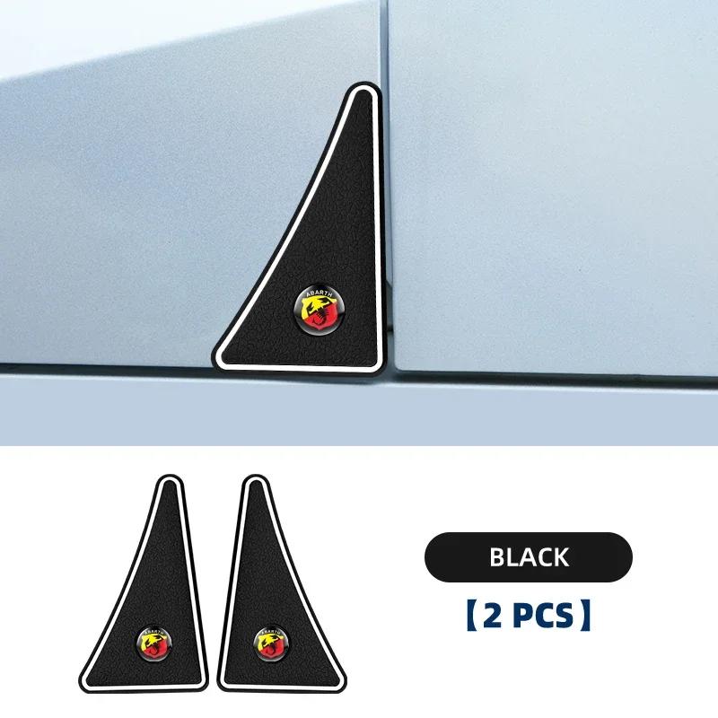 2PCS Car Door Corner Protective Covers Anti-Collision Stickers For Fiat Abarth 595 Abarth 500 Abarth 124 Spider Car Accessories V4