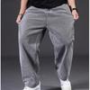 Large Size Jeans Men's Fall Fat Plus Size Men's Pants Loose Straight Fat Fat Man Wide Leg Elastic Waist Pants