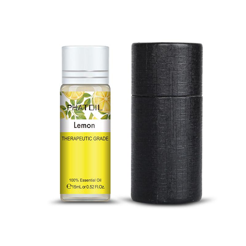 PHATOIL 5 мл/10 мл/15 мл/30 мл/100 мл Эфирные масла лимона для ароматерапии Диффузор Уход за волосами и кожей Ароматические масла для мыла Свечи Изготовление бомб для ванны