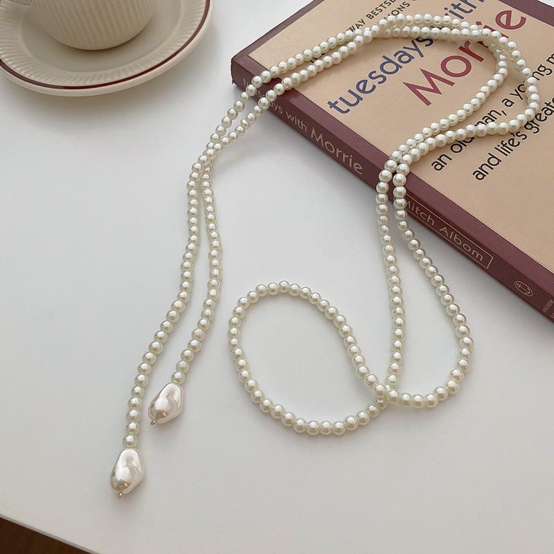 Ретро-ожерелье с жемчугом: Элегантное и универсальное ожерелье на ключицу для женщин