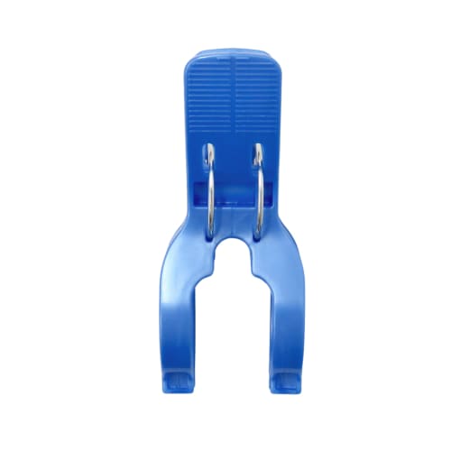 Towa Sangyo Neosul Double Spring Clothespins, Wide Pole Pinch, White/Blue, Approx. 6.4 x 3.9 x 9.5 cm, Pack of 6