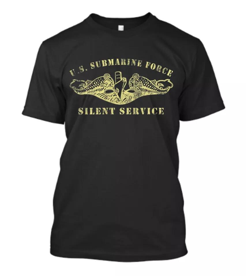 Dark US Navy Submarine Veteran Silent Service Black T Shirt S-5XL,black color Unisex T-Shirt