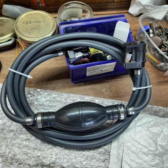 Fuel Line Hose Hand Squeeze Excellent Seal Property Stable Performance Deliver Fuel with Rubber Pump Fuel Gas Hose Line Assembly for Boats