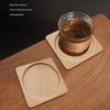 Wooden Coaster Smooth Round Tea Coaster Easy To Clean Coffee Cup Protective Pad for Home Decorations