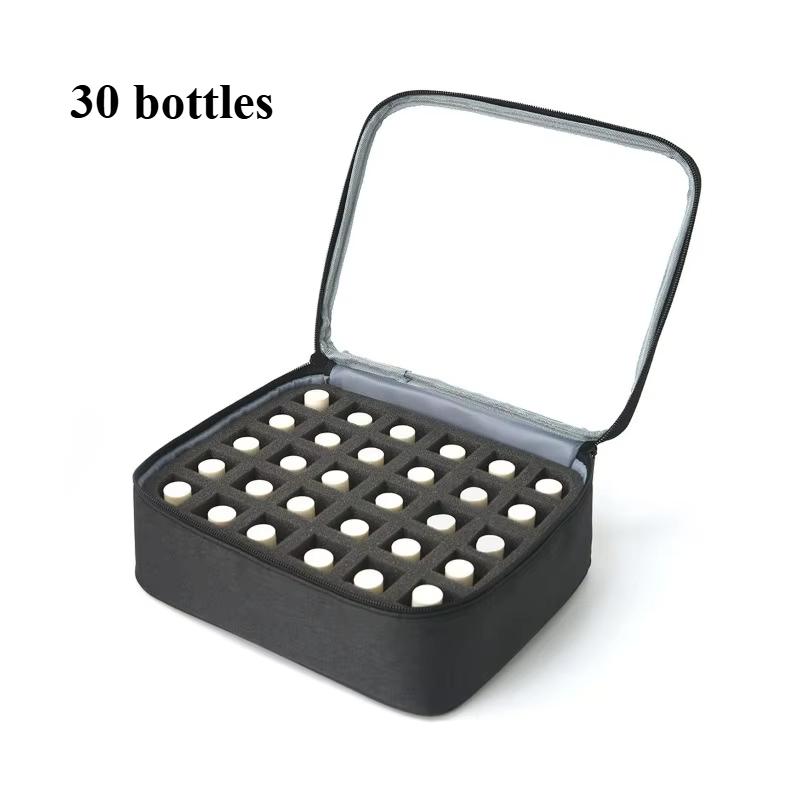 Сумка для хранения лаков для ногтей с 40 отделениями, чехол для эфирных масел, портативная косметичка, большая сумка-органайзер с ручкой для путешествий, для маникюрного салона