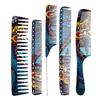 FnLune, индивидуальная расческа для стрижки волос с китайским драконом, салонный стилист, профессиональная мужская и женская расческа для укладки волос, расческа с заостренным хвостом