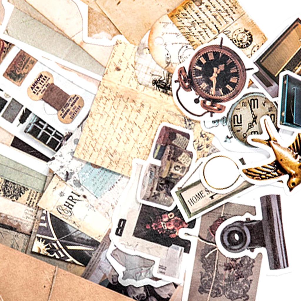 Наклейки в стиле ретро для скрапбукинга, декоративные винтажные наклейки для скрапбукинга, фотоальбом, 30 листов