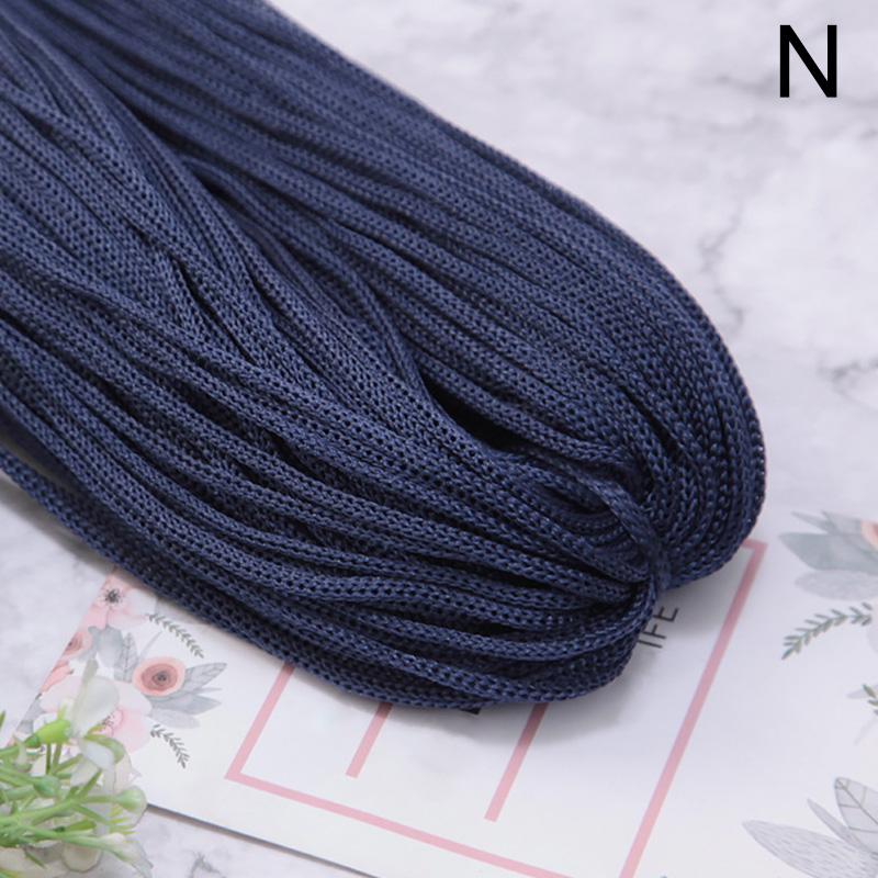 200 г 3 мм Цветная нейлоновая нить для вязания крючком, полая линия, макраме, сделай сам, ручное плетение, браслет, плетеные ремесла, изготовление обуви, сделай сам