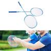 Badminton Set Professional Iron Alloy Badminton Racket with 3 Shuttlecocks Carrying Bag for Beginner Child Adult