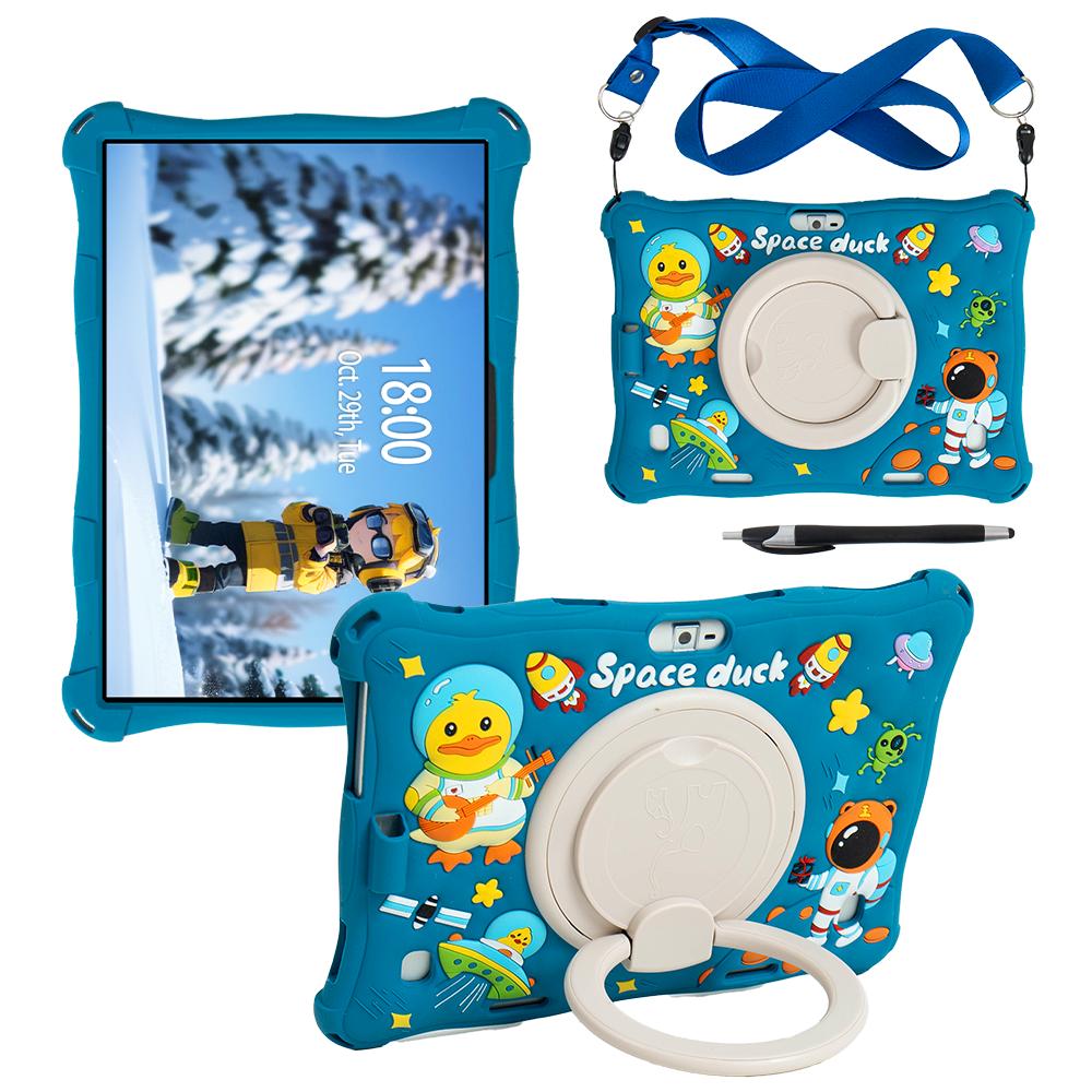 Универсальный чехол для планшета 24 см*17 см 10.1 Мягкий силиконовый для 10 10.1 Мультяшный Вращающийся Планшетный ПК на Android Силиконовый Дюймовый Мягкий Чехол