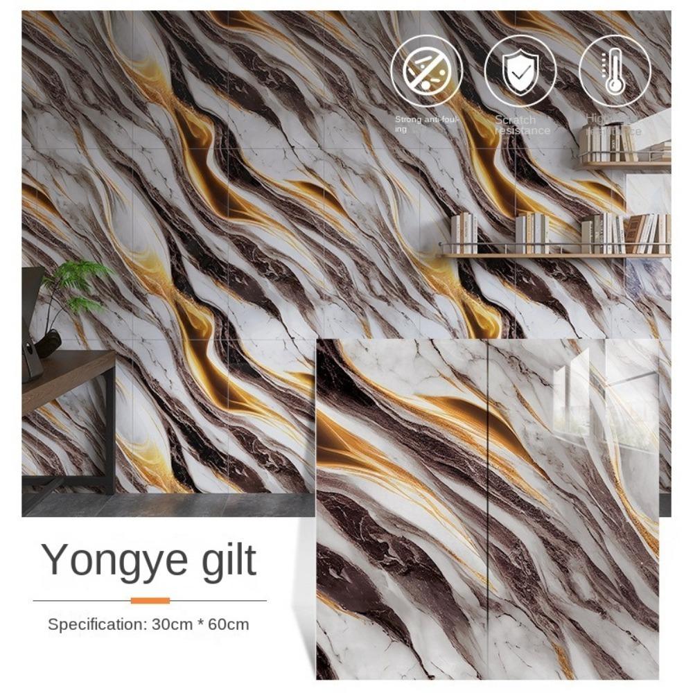 Мраморная плитка 30x60см Самоклеящаяся наклейка для напольной плитки Новые наклейки на стену Ванная комната Гостиная