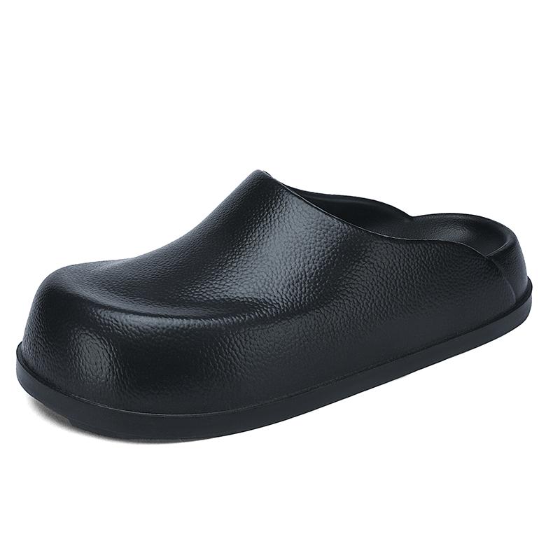 Mens And Women'S Closed-Toe Slide Shoes, Summertime Chef Working Footwear, Easy Slip-On, Anti-Skid, Waterproof, Oil-Resistant, Wear-Resistant, Shoes