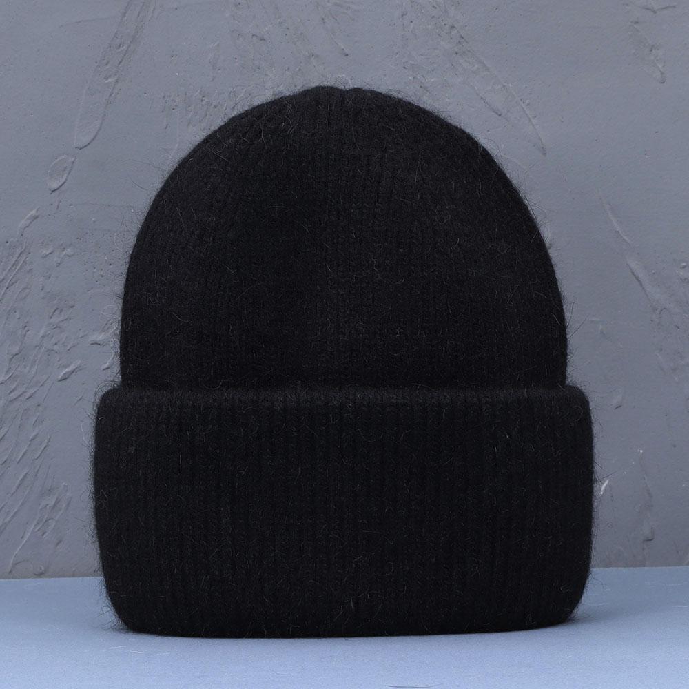 Winter Hat Rabbit Fur Winter Hats For Women Fashion Keep Warm Beanie Hats Solid Color Adult Head Cap