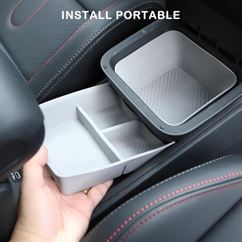 For Mini Cooper U25 Countryman Car Dashboard Storage Box Central Control Storage Wireless Charging Silicone Pad Auto Accessories