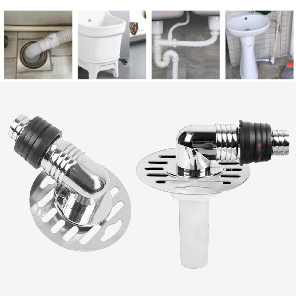 Wash Machine Floor Drain Cover Stainless Steel Drain Joint Insect Control Odor Prevention Bathroom Wash Machine Toilet Sewer