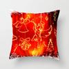 Christmas Red Pillow Set Christmas Printed Sofa Gift Home Decoration Pillowcase Christmas Gift Pillowcase