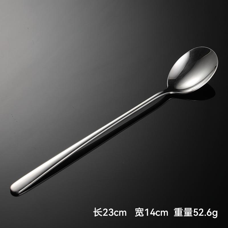 Ложка из нержавеющей стали 304 с круглым краем, большая круглая ложка, большая ложка в форме трещины, бытовая ложка