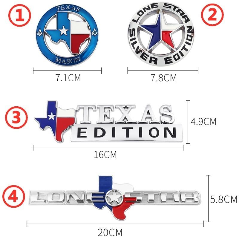 1 х Texas Edition Логотип Автомобильный значок Наклейка с боковой эмблемой на хвосте