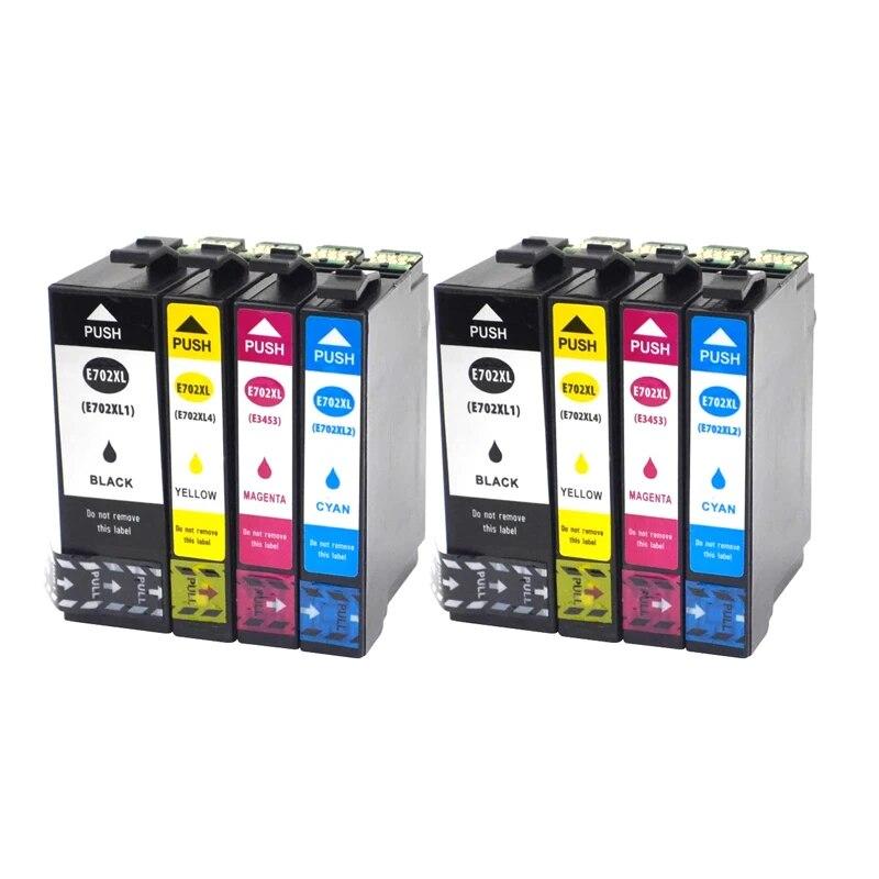1 комплект 702 XL, совместимый картридж для принтера EPSON WorkForce Pro WF-3720 WF-3725 DWF WF-3720DW/DWF WF3730 3733
