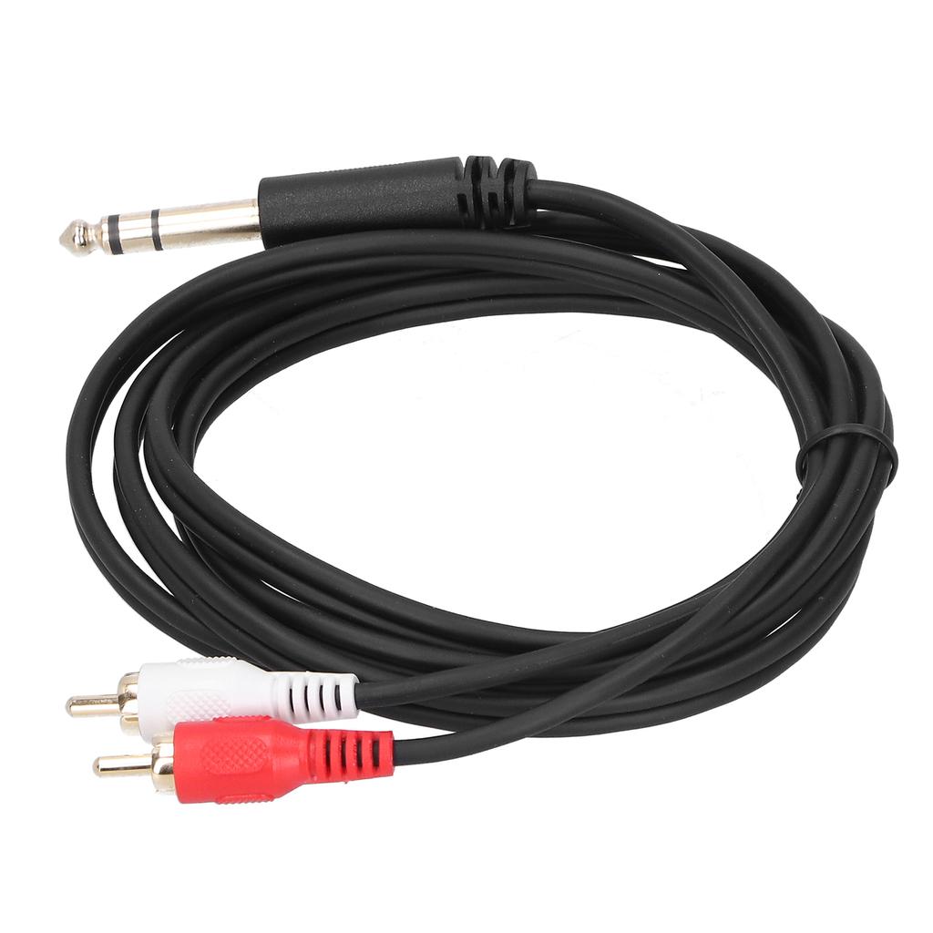 6.35mm Male To Dual for RCA Male O Cable 1.5m O Adapter Converter Splitter Cable