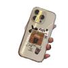 Модный Прозрачный Чехол для iPhone в Кофейном Стиле: Защита от падений, Мягкая посадка для iPhone 12-17, Совместим с Apple 15 Pro Max