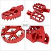 Dirt Bike Foot Pegs,Motorcycle Footpegs Wider Foot Rest Pedal CNC for CRF250F 19-23 XR150L 15-23 HAWK 250 CRF150F CRF230F 03-19 Red