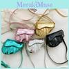 Fashionable Patent Leather Shiny Kids Mini Crossbody Bag Breathable Pure Color Child Shoulder Bag