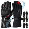 RIDEIRON Motorcycle Smartphone Cold Gloves, Winter, Waterproof, Compatible, Weather, Windproof, Protective, Fleece-Lined, Anti-Slip