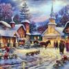 DIY 5D алмазная живопись Зимний снежный пейзаж полная круглая дрель Алмазная вышивка крестиком настенная живопись подарок домашний декор