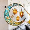 Acrylic Door Plaque Decorative Hanging Decoration Star Moon Flower 2D Pattern Bedroom Wall Art Plaque Living Room Bedroom Decor
