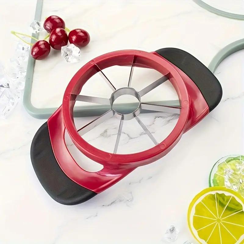 Stainless Steel Cut Apple To Core Slicer Household Large Plastic Handle Press Fruit To Seed Separator Creative Fruit Tools