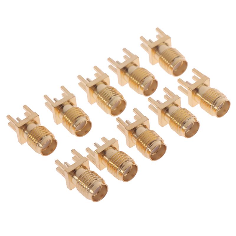 10X 1,6 мм Sma гнездовой разъем, гайка для припоя, край печатной платы, зажим для прямой установки, РЧ-разъем